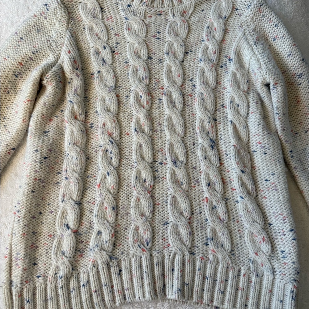 OshKosh B'gosh Confetti Cable Knit Pullover Sweater size 10/10A